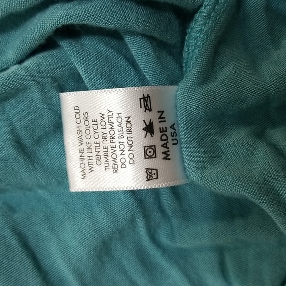 (L) Onno Cowl Neck Slinky Top Business Casual Solid Color Soft Stretch Rayon - Picture 7 of 8